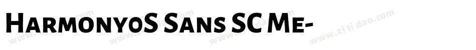 Harmony0S Sans SC Me字体转换